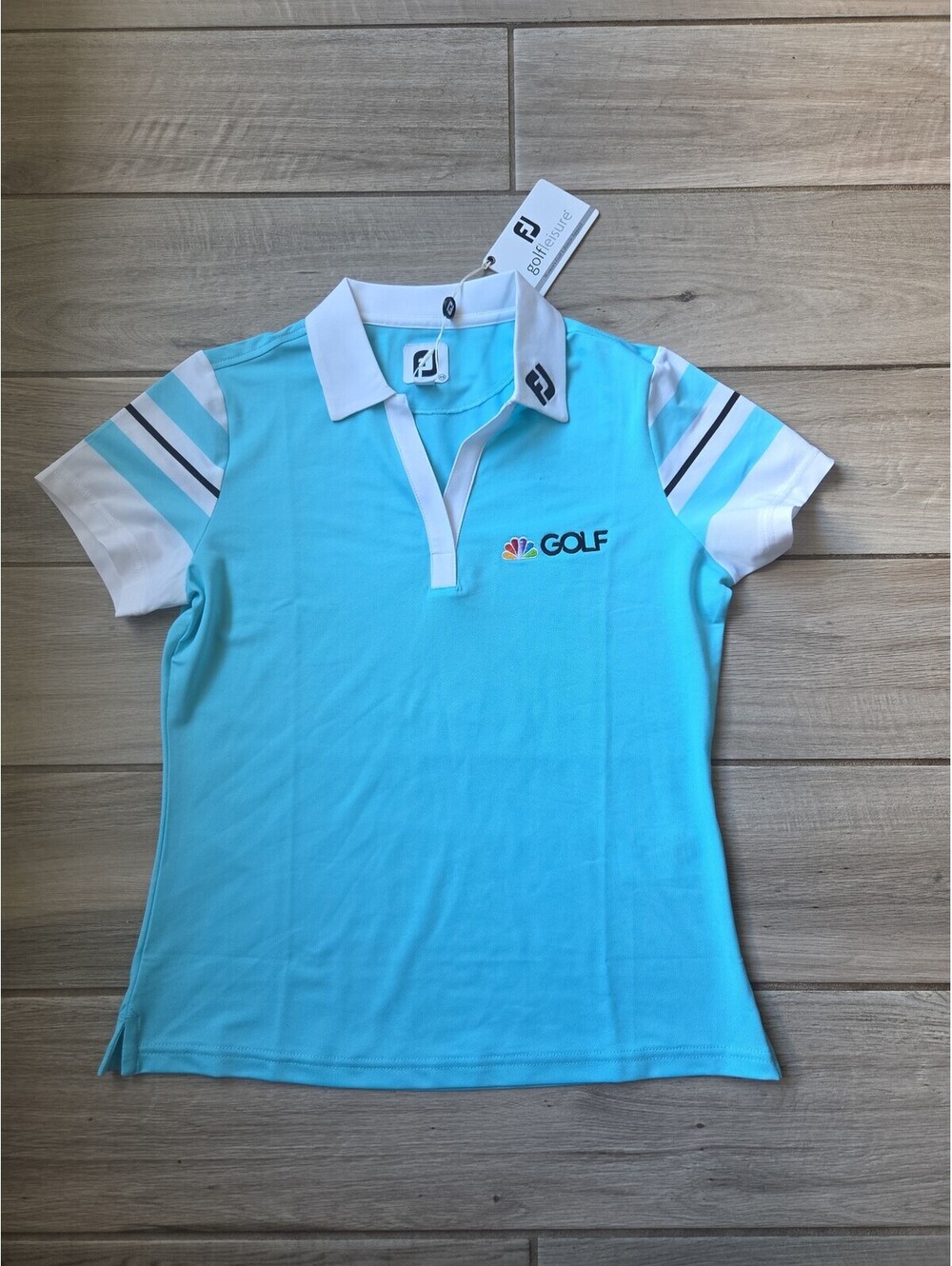 FootJoy FJ Golf NBC Golf Polo Shirt Women's Blue